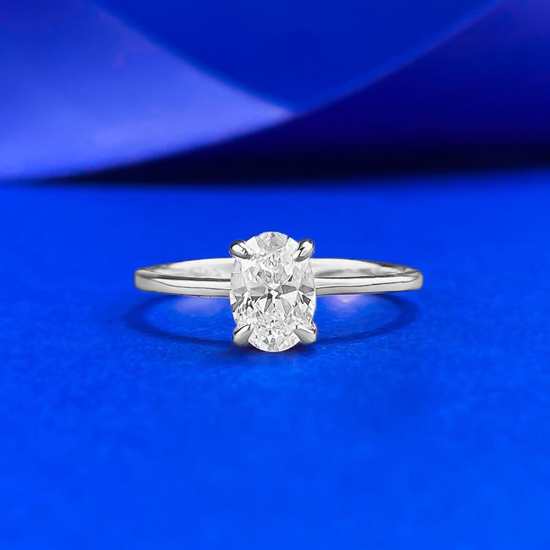 指輪 レディース シルバー 925 ジルコニア 大型 シングルストーン ファッション ベーシック 欧米風 スタイリッシュ デザイン 日常使い 華奢 アクセサリー 輝き 洗練 スタイル