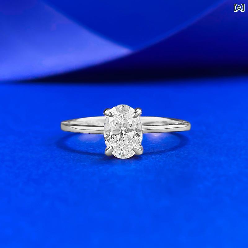 指輪 レディース シルバー 925 ジルコニア 大型 シングルストーン ファッション ベーシック 欧米風 スタイリッシュ デザイン 日常使い 華奢 アクセサリー 輝き 洗練 スタイル