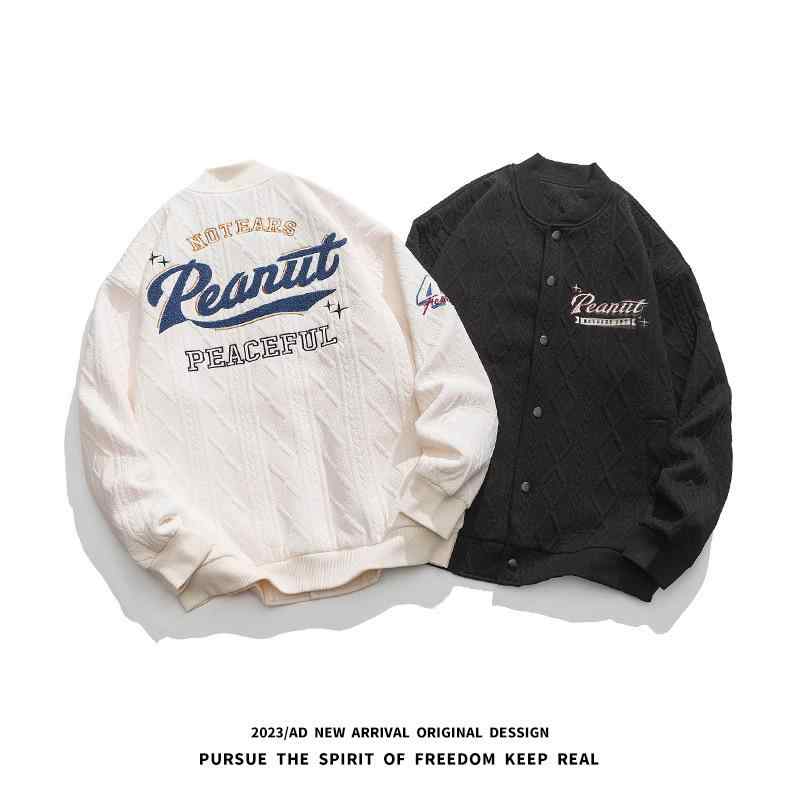 ジャケット メンズ アメリカンスタイル ハイストリート 開衫 スウェット 国潮 春秋 カップル 野球服
