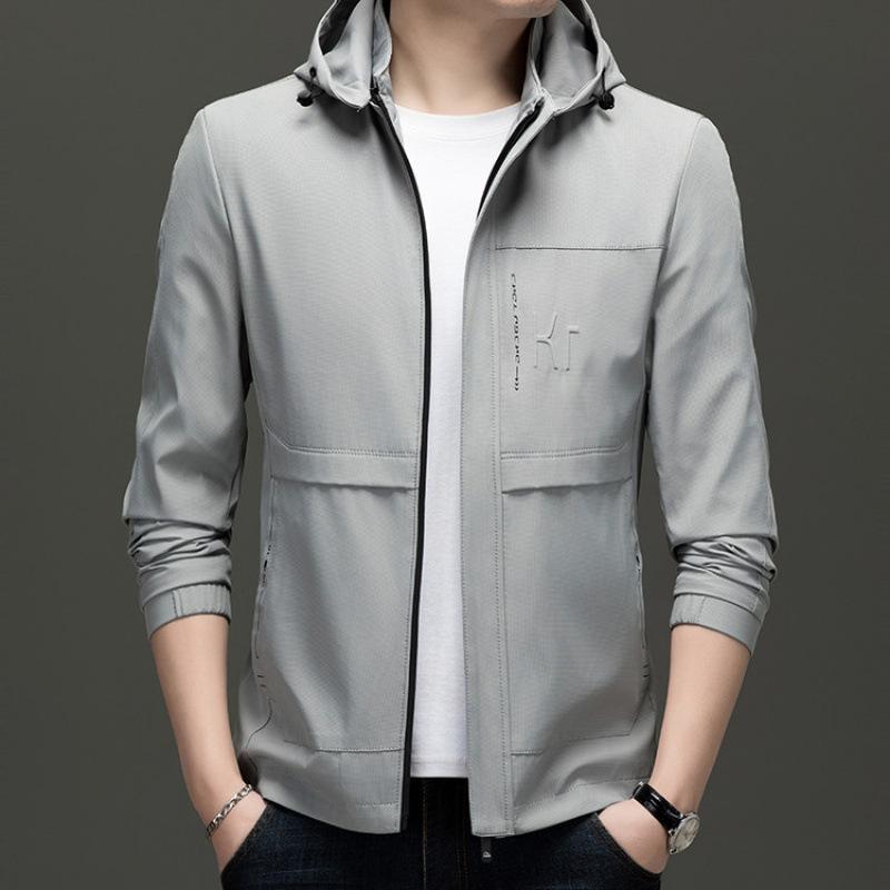 ジャケット メンズ 春秋 フード付き 取り外し可能 ゆったり カジュアル 野球風 アウター コート 日常使..