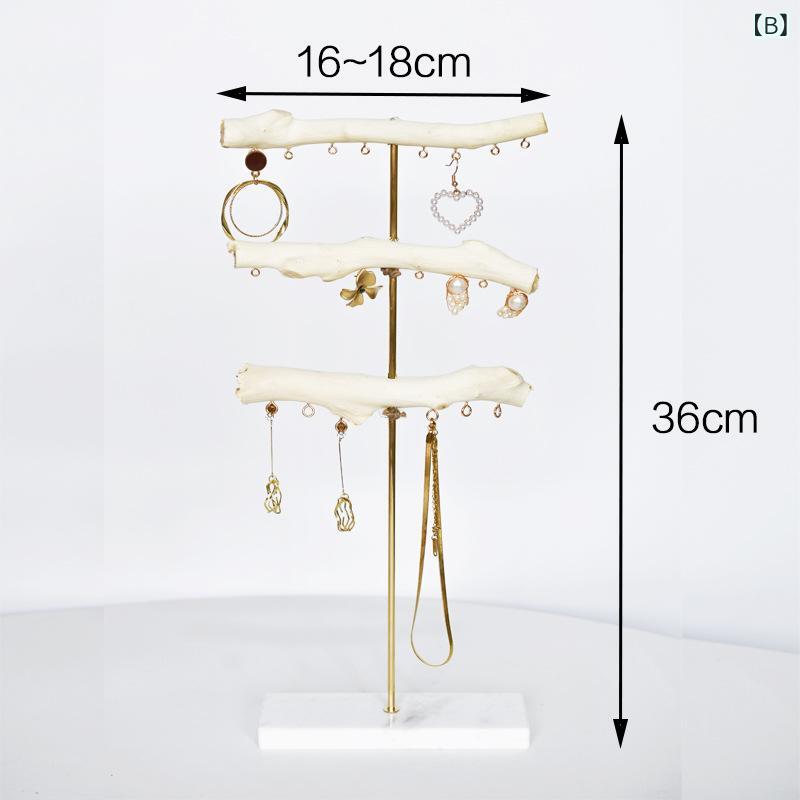レディース アクセサリースタンド ジュエリースタンド 枝モチーフ 木の枝デザイン ネックレス ピアス イヤリング ブレスレット 収納 ディスプレイ インテリア オシャレ 撮影小道具 整理整頓 高見え プレゼント アンティーク調 北欧風