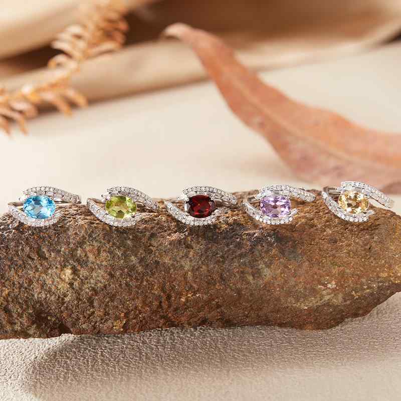 指輪 レディース 天然紫水晶 黄水晶 S925シルバー エレガント デザイン 洗練 コーディネート 汎用 アクセサリー ジュエリー 日常使い ギフト 女性向け 宝石 天然石 細工 華やか シンプル モダン スタイリッシュ 輝き 透明感 カラーバリエーショ