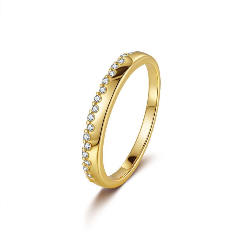 指輪 レディース モサン石 シルバー925 内外曲面 デザイン 輝く アクセサリー 女性用 ジュエリー 日常..