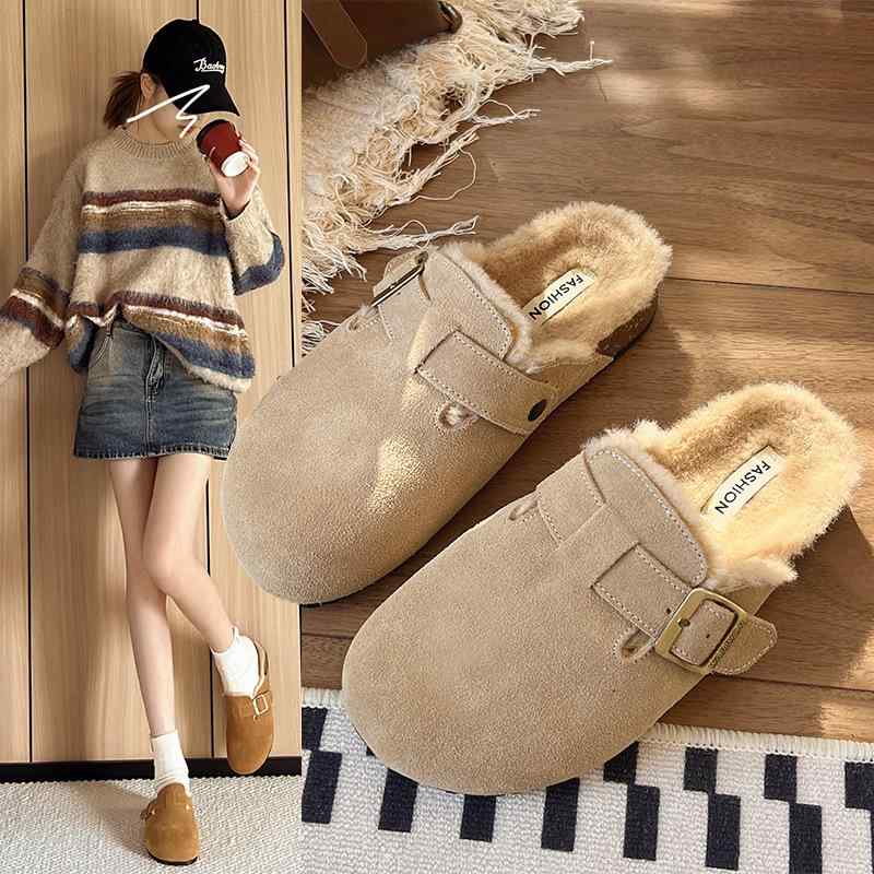 ブーツ レディース 秋冬 本革 起毛 保暖 厚底 防滑 つま先保護 綿素材 暖か 履き心地 軽量 室内履き 屋..