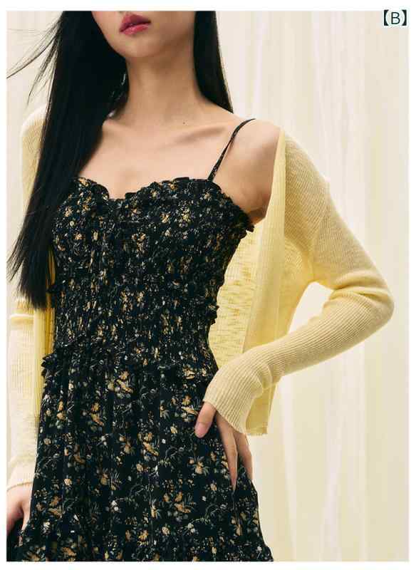 カーディガン レディース ニット 春夏 防晒 UVカット 長袖 薄手 軽量 竹節麻 リネン シンプル ベーシック 百搭 多色 カラーバリエーション カジュアル 日常使い コーディネート