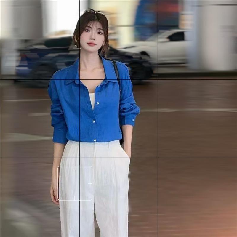 レディース リネンシャツ 春夏 空気感 長袖 シンプル カジュアル シングルブレスト 100%リネン素材