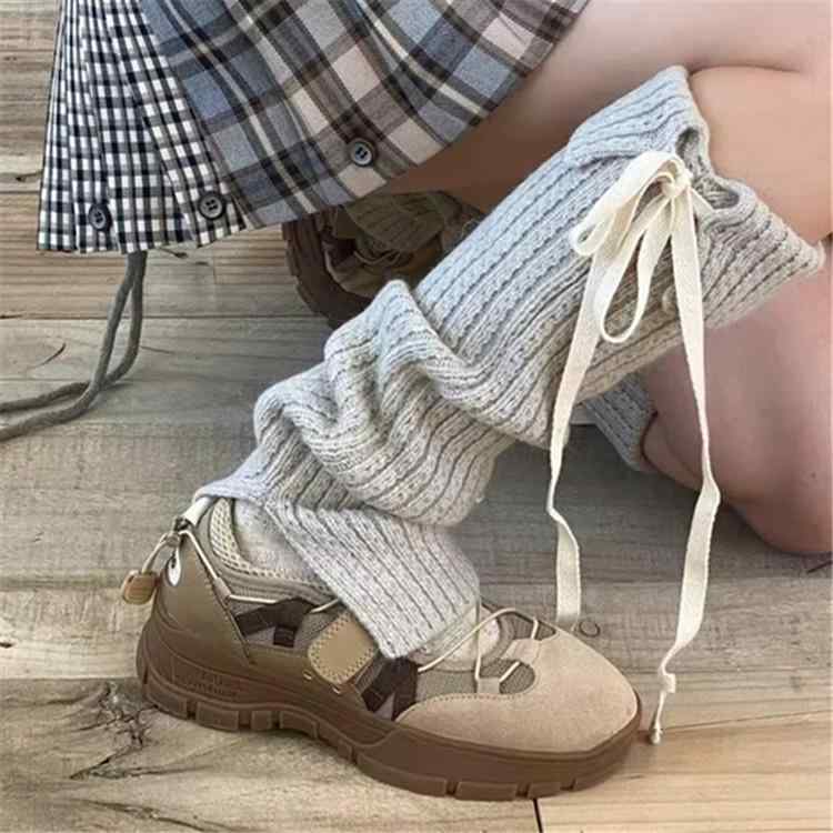 靴下 レディース 秋冬 厚手 保温 快適 暖かい おしゃれ かわいい ニーハイソックス スクールソックス Y2K風