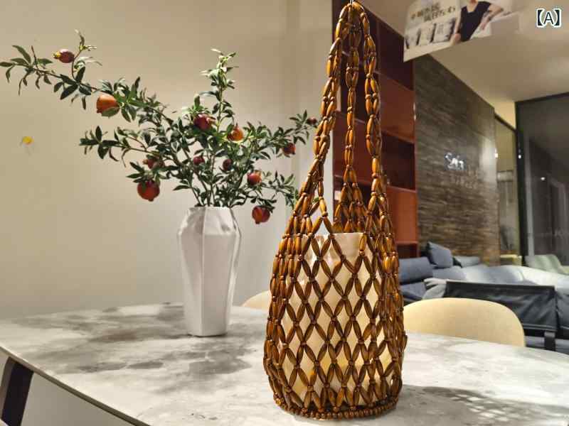 くらしのセロネのレディース 編み込み バケットバッグ 高級感 ハンドバッグ ショルダーバッグ 斜めがけ カジュアルバッグ 水桶型 女性用 単肩バッグ｜アングル2