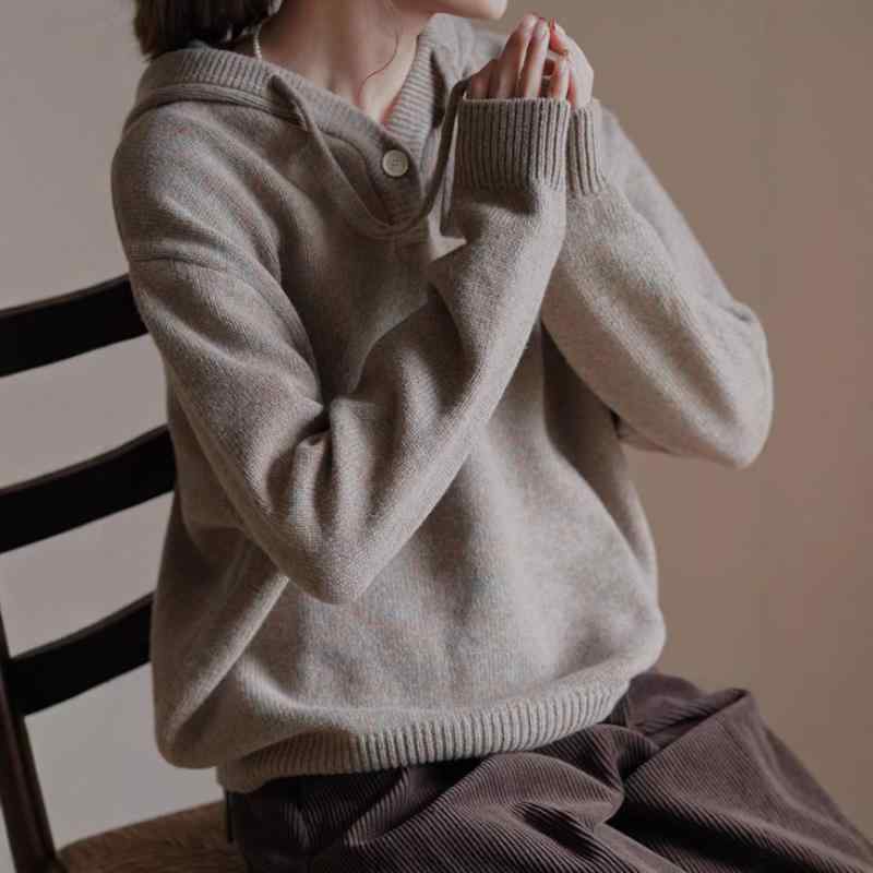 セーター レディース 細見え 慵懶感 羊毛 ニット 接触冷感 ゆったり 楽ちん 上品 きれいめ カジュアル 普段使い 秋冬