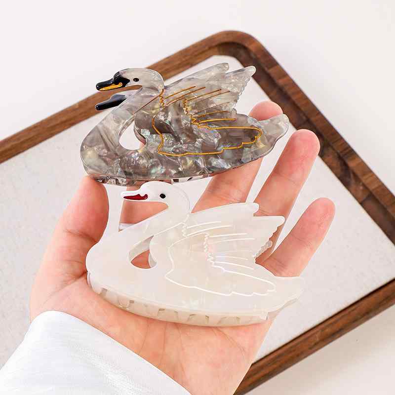 ・素材: アセテート・スタイル: つかみクリップ・加工: 手作り・色: ブラックスワン,ホワイトスワン・スタイル分類: 清新甜美・製品カテゴリ: 頭飾・適用人群: 女性