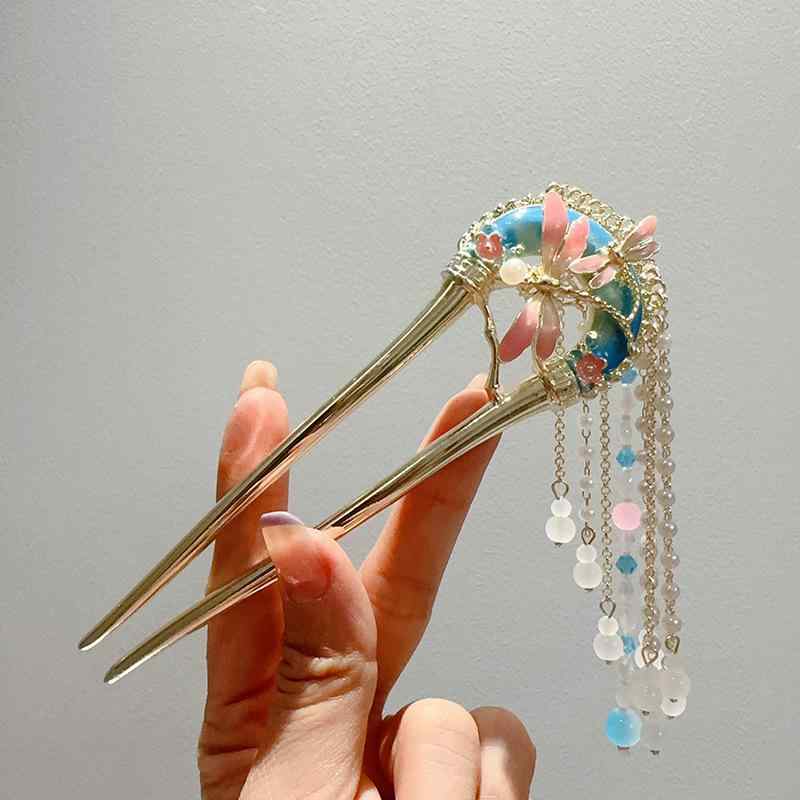 ・素材: 合金・スタイル: レトロ・形状: 動物/生肖・加工: メッキ・カラー: 彩色・流行要素: タッセル