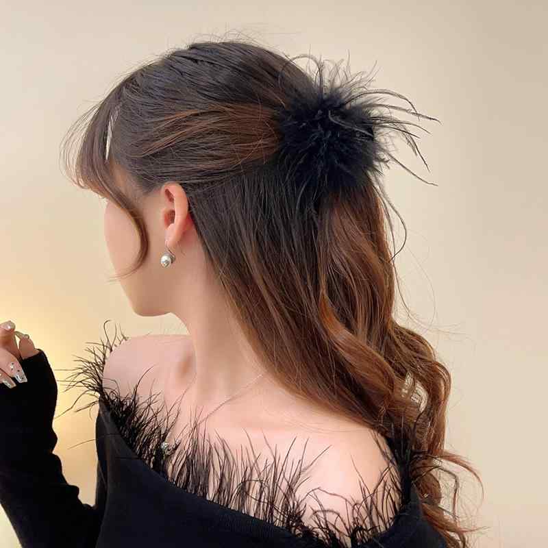 ・素材: プラッシュ・加工: 手作業・種類: つかみクリップ・スタイル: ファッションOL・スタイル分類: ファッション通勤・カテゴリ: ヘアアクセサリー・対象: 女性