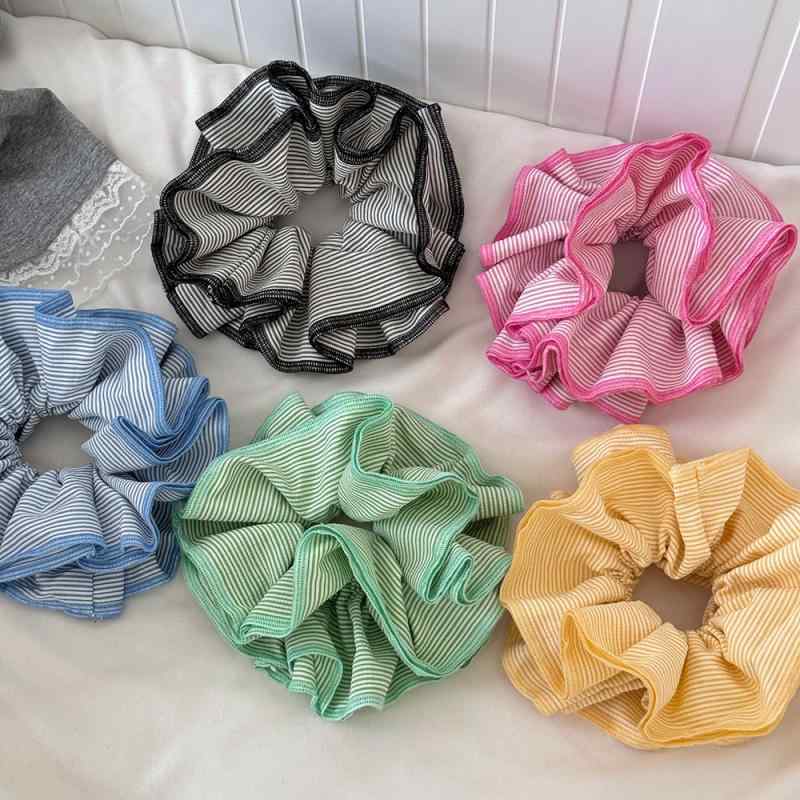 ・素材: 布地・加工: 手作業・カラー: ブルーストライプ,イエローストライプ,ピンクストライプ,グリーーストライプ,ブラックストライプ・流行要素: 円形,ポルカドット・スタイル: 韓国風・デザイン: 高伸縮・スタイル分類: 清新スイート・流行要素分類: 幾何学