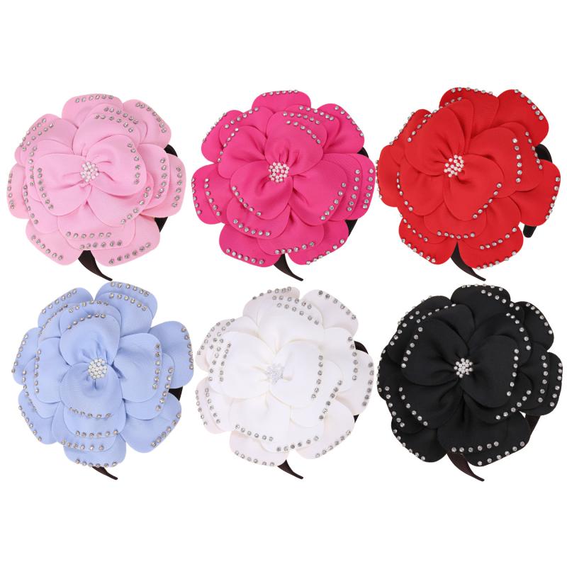 ・素材: 布地・色: 1,2,3,4,5,6・適用: 女性・装飾要素: ツバキ・スタイル: 派手