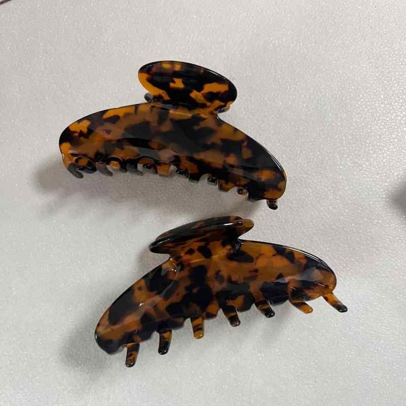 ・素材: アセテート・色: トルトイーズ・加工: メッキ・種類: シャーククリップ・スタイル: シンプル・スタイル分類: ファッション通勤・対象: 男女通用