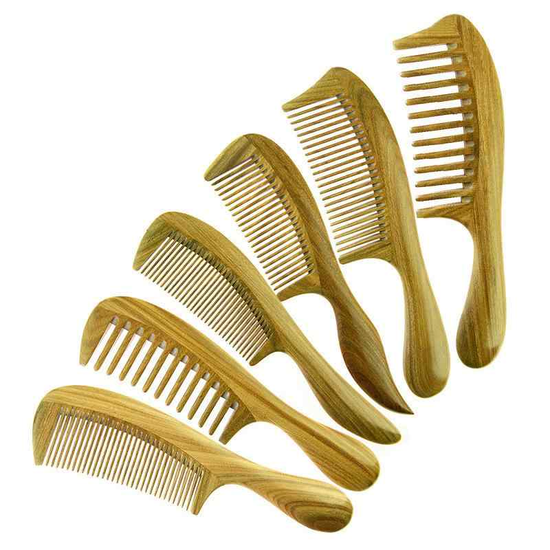 櫛 男女兼用 紫檀木 天然木製 高級感 大型 加厚 広い歯 巻き髪スタイリング ヘアコーム 木製ブラシ スタイリングツール 美容アイテム ヘアケアグッズ ヘアアクセサリー