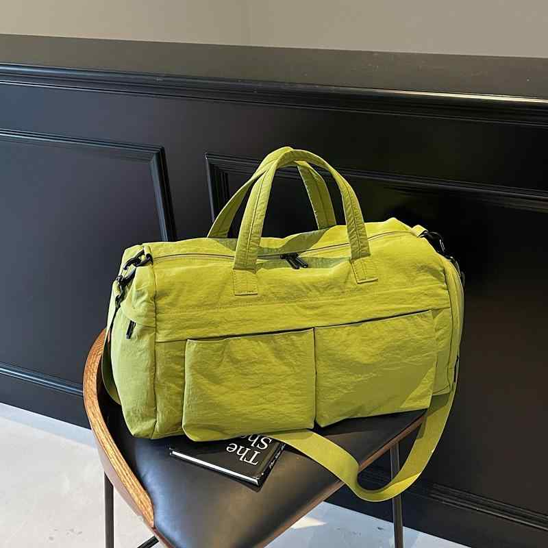 ・容量: 36-55L・素材: オックスフォード布・機能: 防水、超軽量、乾湿分離・性別: ユニセックス・裏地: ポリエステル・柄: 無地・色: グリーン、グレー、ブラック、パープル、ライトグリーン・サイズ: フリーサイズ