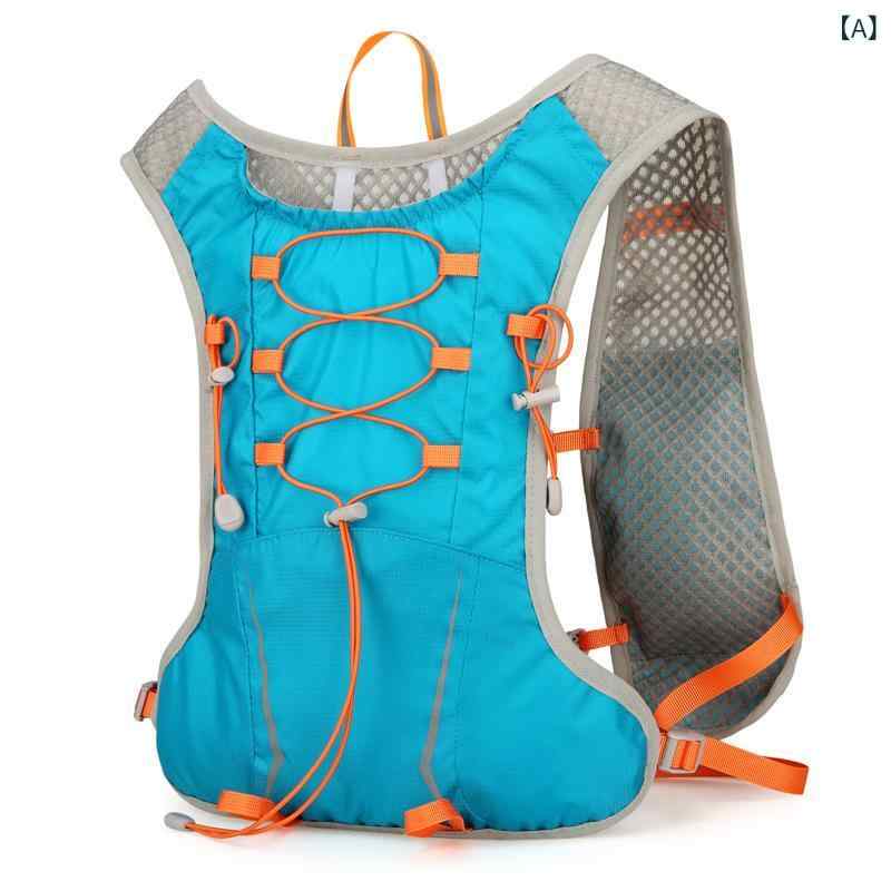 バックパック 男女兼用 軽量 多機能 サイクリング ランニング ハイキング リュックサック ベストポーチ