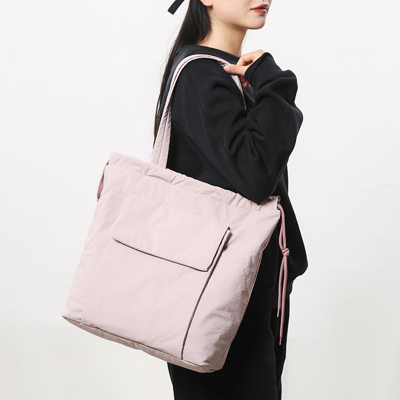 フィットネスバッグ レディース 潮 ドローストリング ショルダーバッグ 旅行 ヨガ ハンドバッグ 通勤バッグ 軽量 多機能