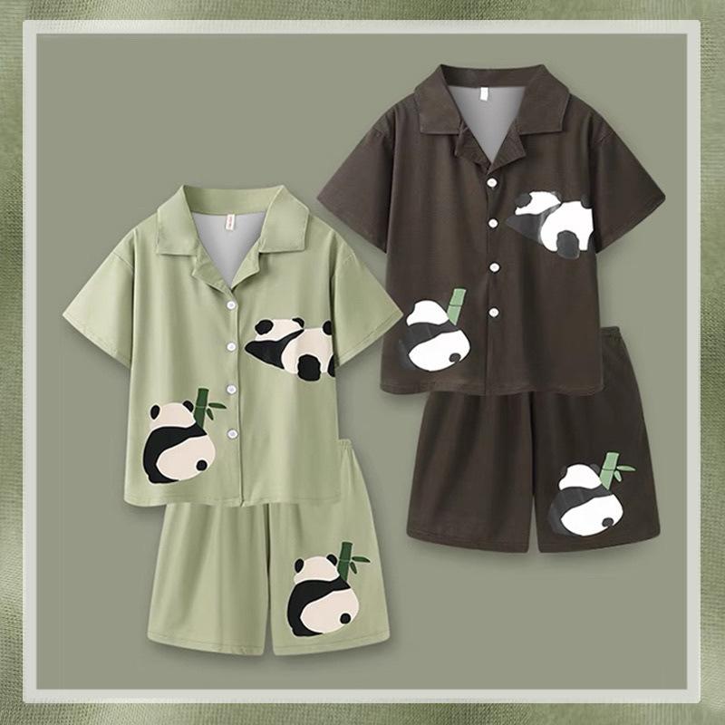 パジャマ 男女兼用 春夏 接触冷感 短袖 薄手 かわいい シルク調 ホームウェア セット ルームウェア ルームパンツ トップス 吸湿速乾 軽量 通気性 涼しい 夏用 インテリア ファミリー ペア コーディネート