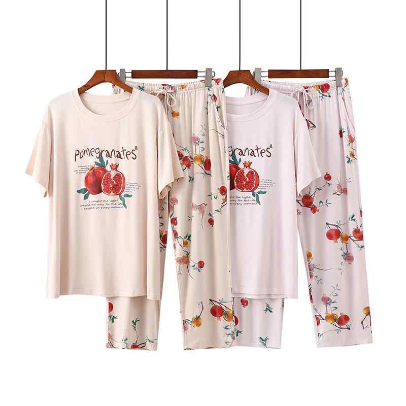 ・素材: モダール・成分: モダール90-95%・厚み: 薄手・生地重量: 約181-200g/平方メートル・襟型: ラウンドネック・袖丈: 3分袖・パンツ丈: 7分丈・機能: リラックス、通気性、睡眠、ホームウェア、涼しい、快適・カラー: 肌色,ピンク