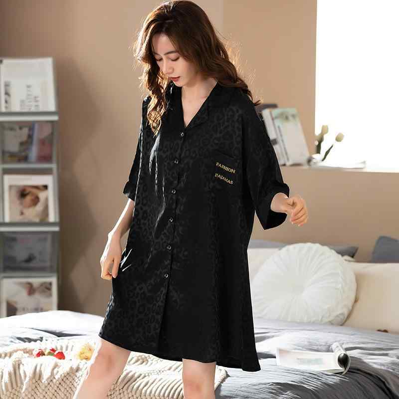 ・素材: アイスシルク・タイプ: カーディガン・主素材: ポリエステル・襟型: ラペル・袖丈: 五分袖・機能: カジュアル,通気性,スリープ,ホーム,涼感,快適・スカート丈: ミディアム・主素材含有率: 95%以上・スタイル: シンプルカジュアル・シーン: ホーム