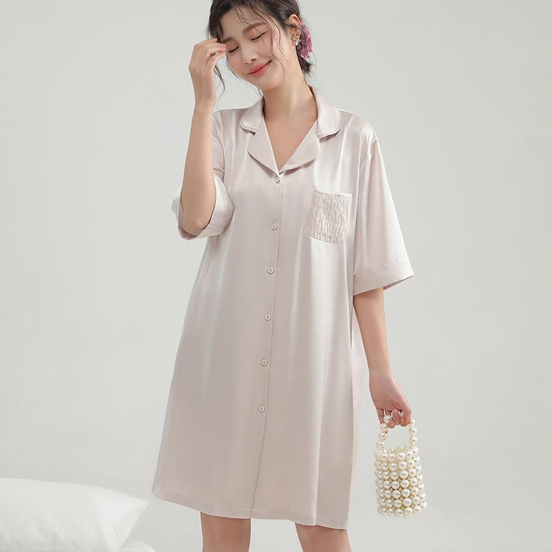 ・素材: ポリエステル（95-100%）・厚み: 薄（101-120g/平方メートル）・スタイル: 開衫・領型: ラペル・袖丈: 3/4袖・パンツ長: なし・色: ブラック,ピンク,ブラウン・サイズ: フリーサイズ・セット数: 3点