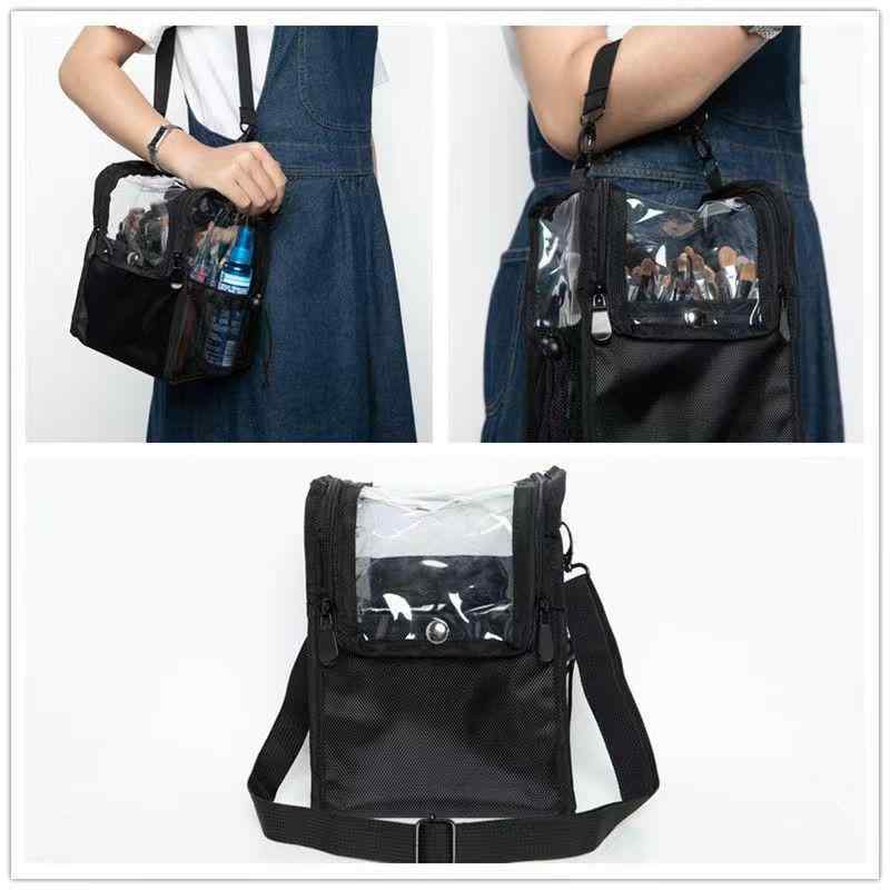 メイクバッグ レディース 大容量 取り外し仕切り 斜めがけ 化粧ポーチ メイクブラシ収納 多機能 コスメオーガナイザー メイクアップアーティスト収納 旅行ケース