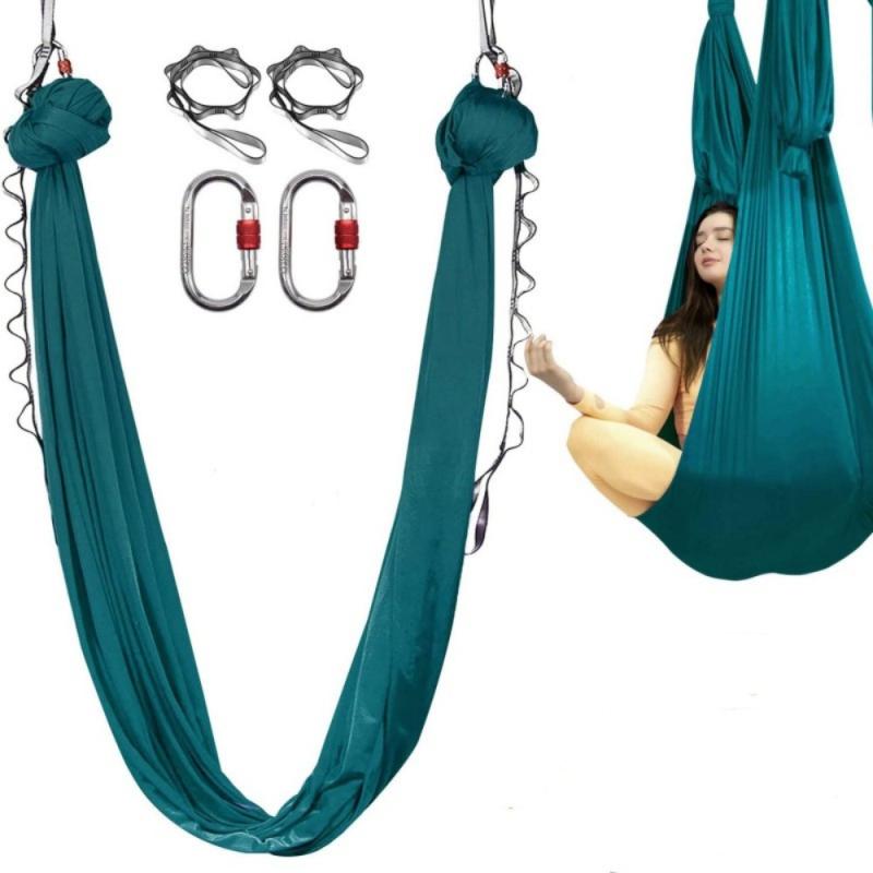 空中ヨガ 吊床 ハンモック サテン素材 微弾性ロープ 6m長 2.8m幅 家庭用 ヨガスタジオ専用 プロ仕様