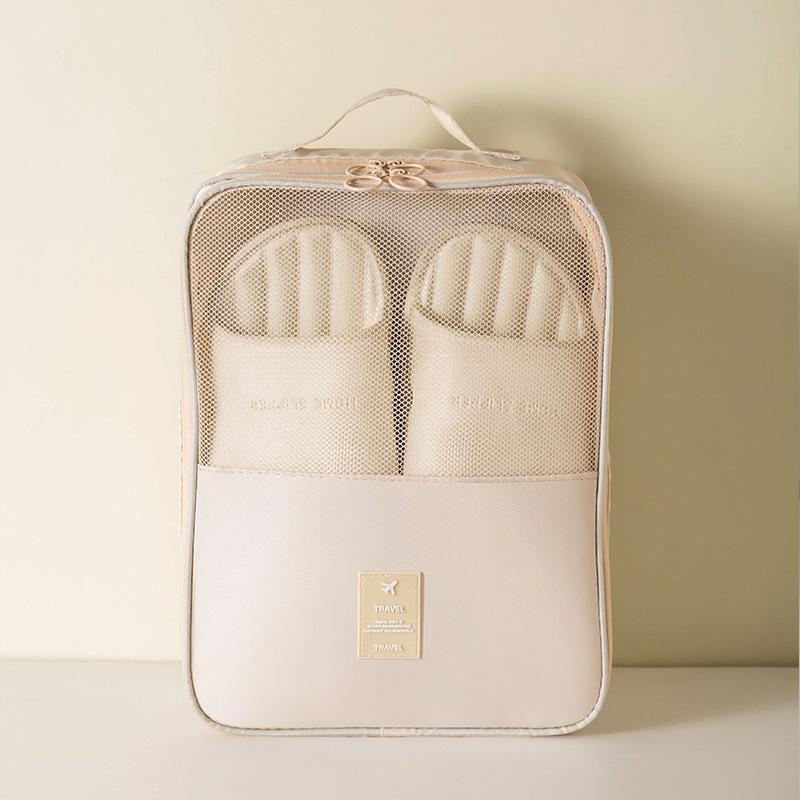 シューズ収納バッグ 旅行用 屋外 三層加厚 防塵 便利携行 ポータブル 収納ケース 靴入れ コンパクト 耐..