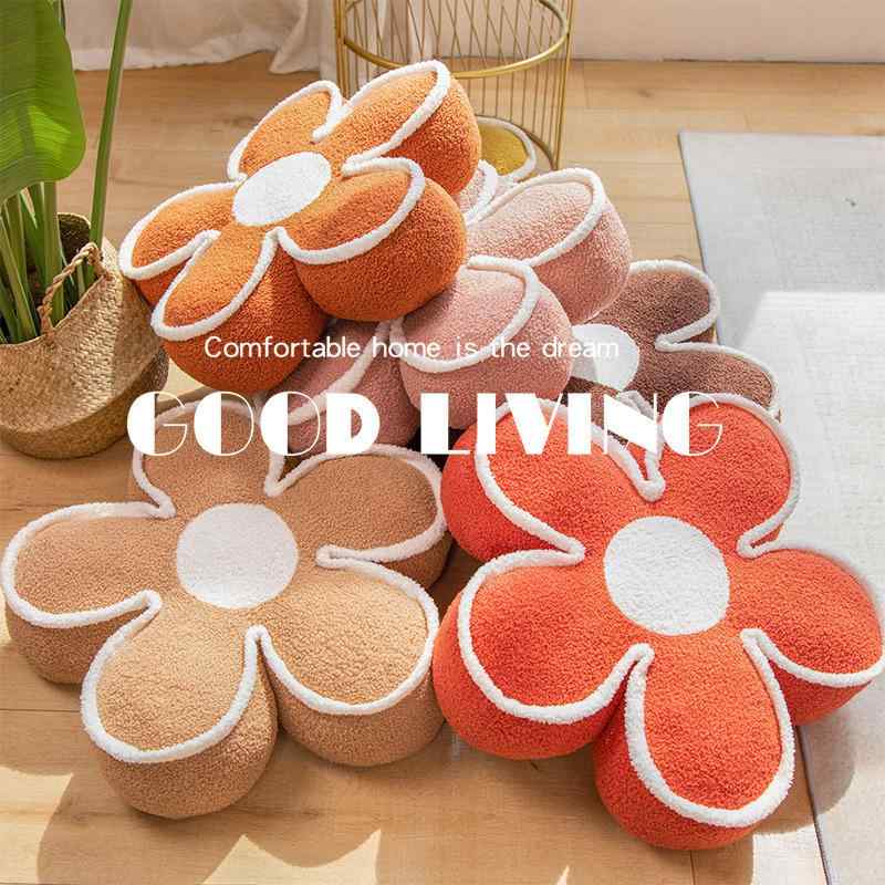 クッション かわいい 花柄 ひまわり 抱き枕 座布団 背もたれ 学生椅子 リビング 寝室 ソファ 窓辺 座り心地 快適 インテリア