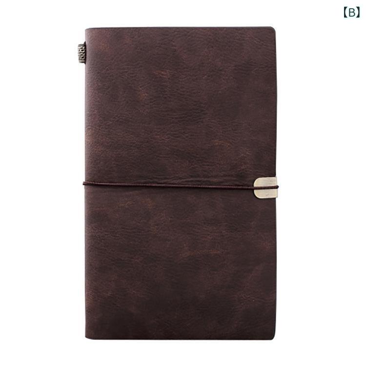手帳 レトロ 紐締め 合皮 ポータブル A6 サイズ ユニーク ノート クリエイティブ デザイン 日常使い コンパクト メモ帳 手書き対応 ビジネス スケジュール 管理 グッズ