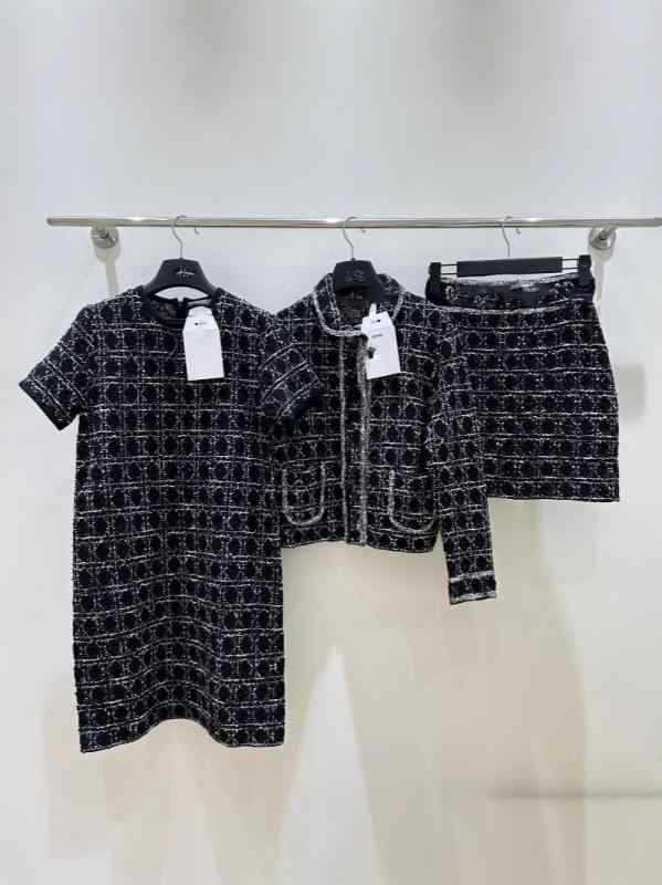 レディース 学院風 ジャケット セット 名媛 スタイル 気質 ファッション 減齢 高級感 柄 デザイン 時尚 コーディネート