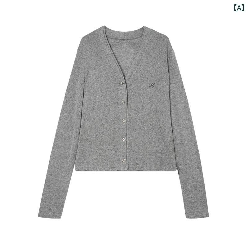 ・素材: テンセル・ウール: 30%以下・スパンデックス: 30%以下・厚み: 中厚・タイプ: 開衫・シルエット: スリム・袖: 普通袖・ネック: Vネック・袖丈: 長袖・着丈: 50-65cm・色: グレー,ブラック・サイズ: S,M,L,XL・前立て: シングル複数ボタン・スタイル: ユニセックス