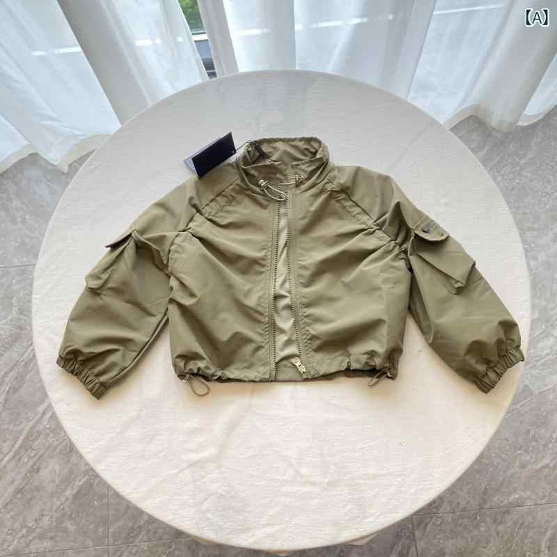 ジャケット キッズ ボーイズ 男児 秋冬 立襟 スタイリッシュ トレンド デザイン コート 子供服 ファッション スタイル 洋気 アイテム カジュアル デイリー 快適 軽量 通学 2