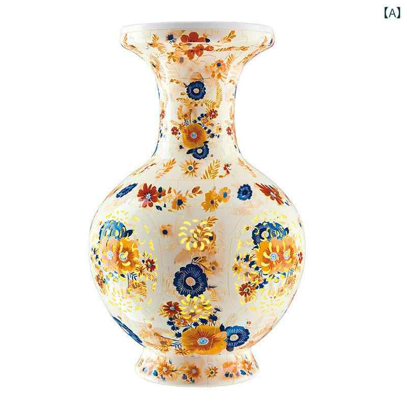 くらしのセロネの花瓶 青花磁器 景徳鎮風 古風陶器 インテリア工芸品 博古架置物 リビング飾り 陶瓷装飾品｜アングル2