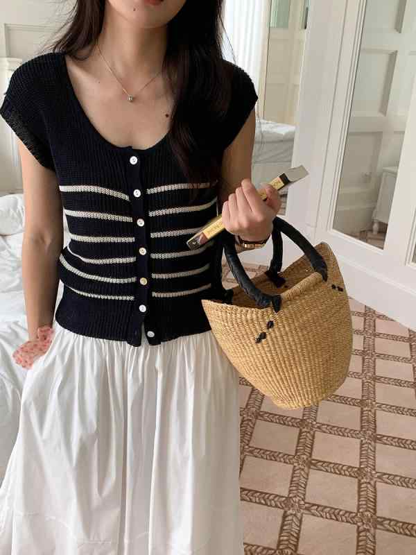 ニットシャツ レディース 通勤 オフィス エレガント クラシック オールド マネースタイル 春夏 短袖 Uネック テンセル リネン 混紡 再生繊維 軽量 高級感 吸湿速乾