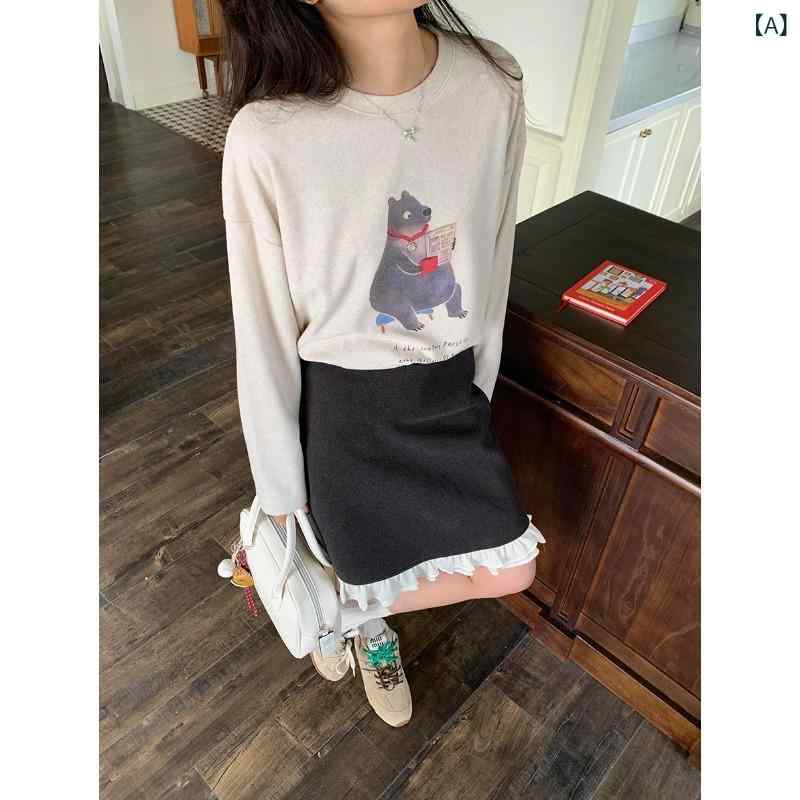 Tシャツ レディース 春 かわいい カートゥーン アルファベット プリント インナー トップス 接触冷感 軽量 吸湿速乾 綿素材 ピンク系 ブラック 通勤 通学 部屋着