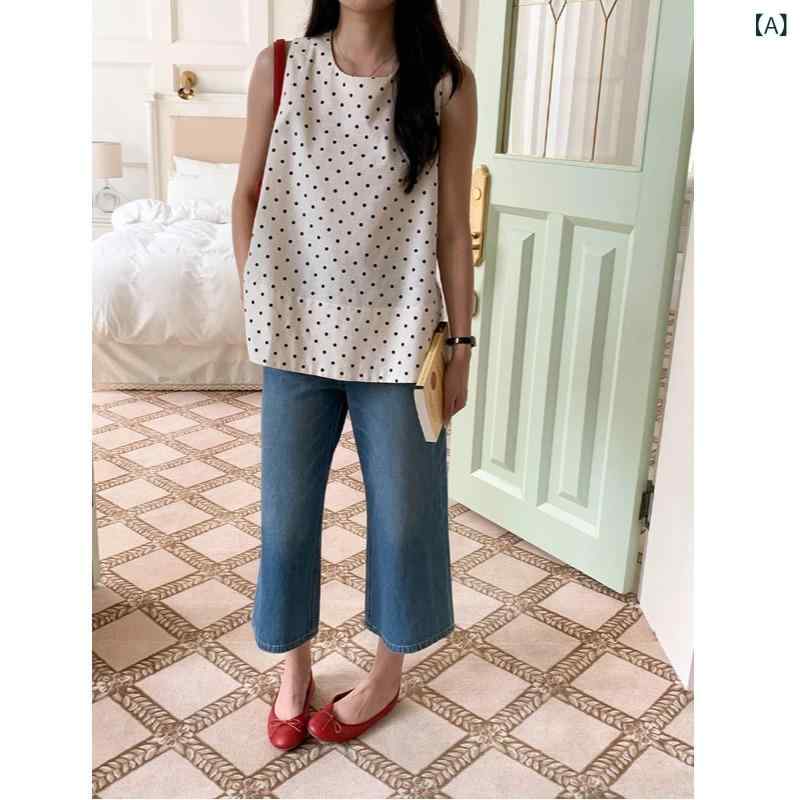 ・スタイル: プルオーバー・シルエット: スタンダード・着丈: 普通款(50cm<着丈≤65cm)・パターン: ポルカドット・素材: リネン・主素材含有率: 50%-70%・副素材: コットン・副素材含有率: 30%-50%・カラー: ホワイト,ベージュ・サイズ: フリーサイズ・スタイルタイプ: 通勤・性別: 女性