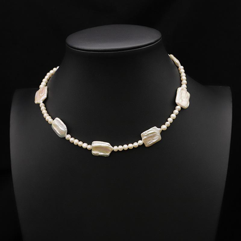 レディース ネックレス 天然パール バロックパール 鎖骨ネックレス ロングネックレス ヴィンテージ調 レトロ デザイン性 上品 高見え 大人可愛い 華奢 ギフト プレゼント エレガント