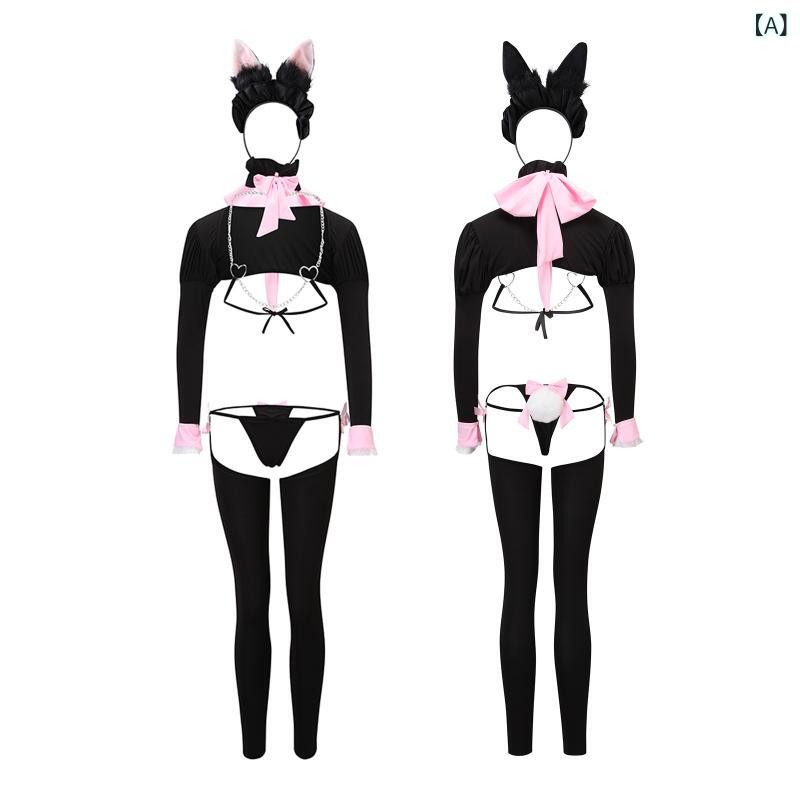 レディース セクシーランジェリー コスプレ バニーガール 逆バニー ハート 衣装 セ...