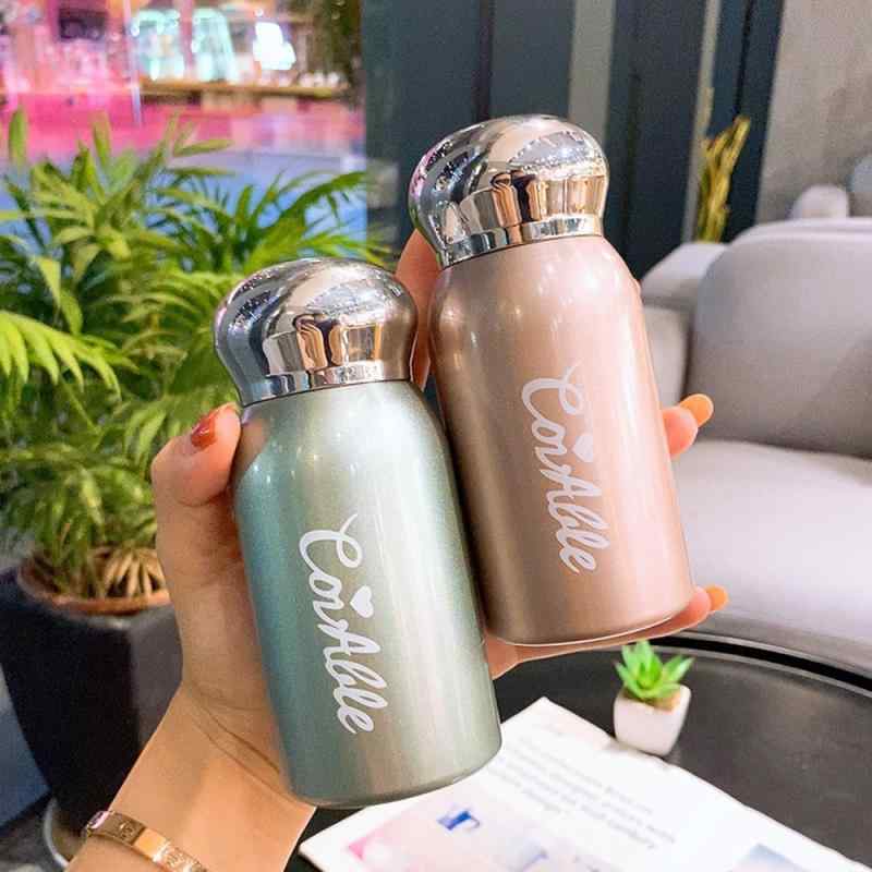 男女兼用 水筒 マグボトル 保温ボトル ステンレス ミニ コンパクト 小容量 持ち運び便利 ポケットサイズ 軽量 おしゃれ カジュアル シンプル 通勤 通学 学生