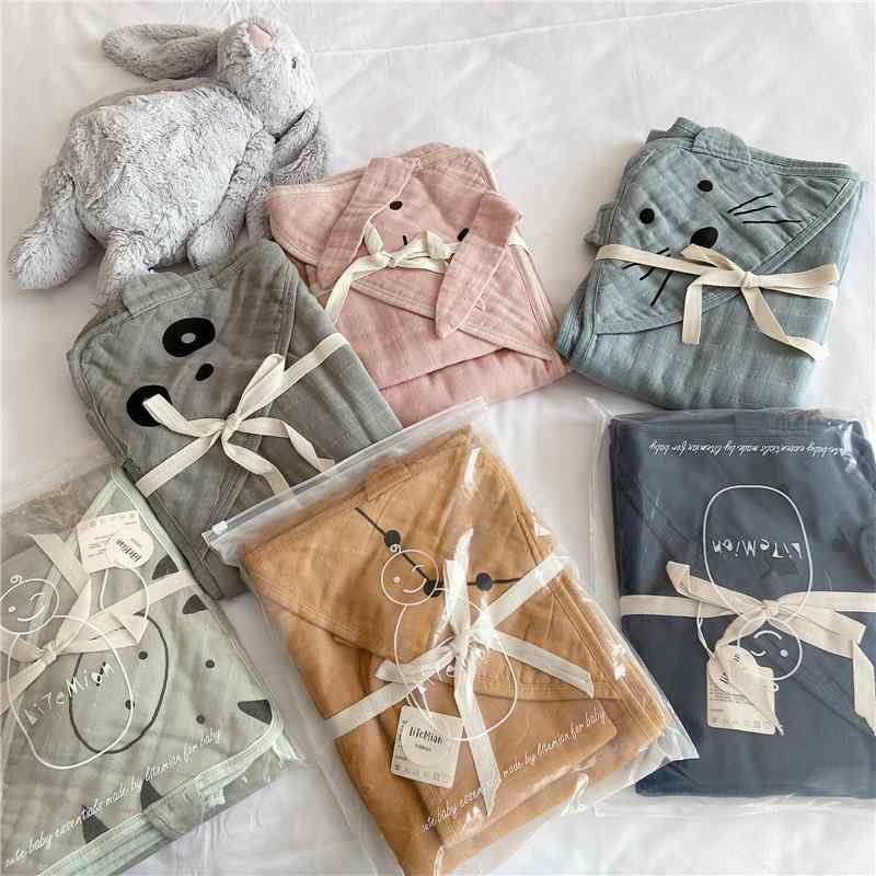 ベビー 新生児 おくるみ ブランケット ガーゼ 湯上りタオル バスタオル 綿100% オーガニックコットン ..