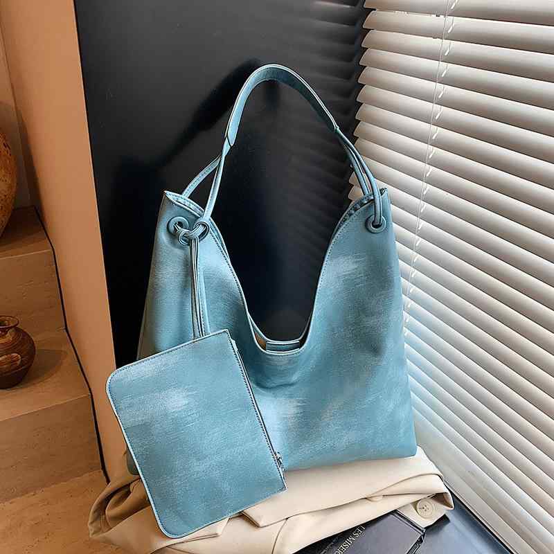 レディース トートバッグ ショルダーバッグ 大容量 ポーチ付き ワンショルダー 肩掛け シンプル 高見え 通勤 通学 きれいめ オフィス カジュアル 韓国風 上品 鞄 万能 大人 カバン