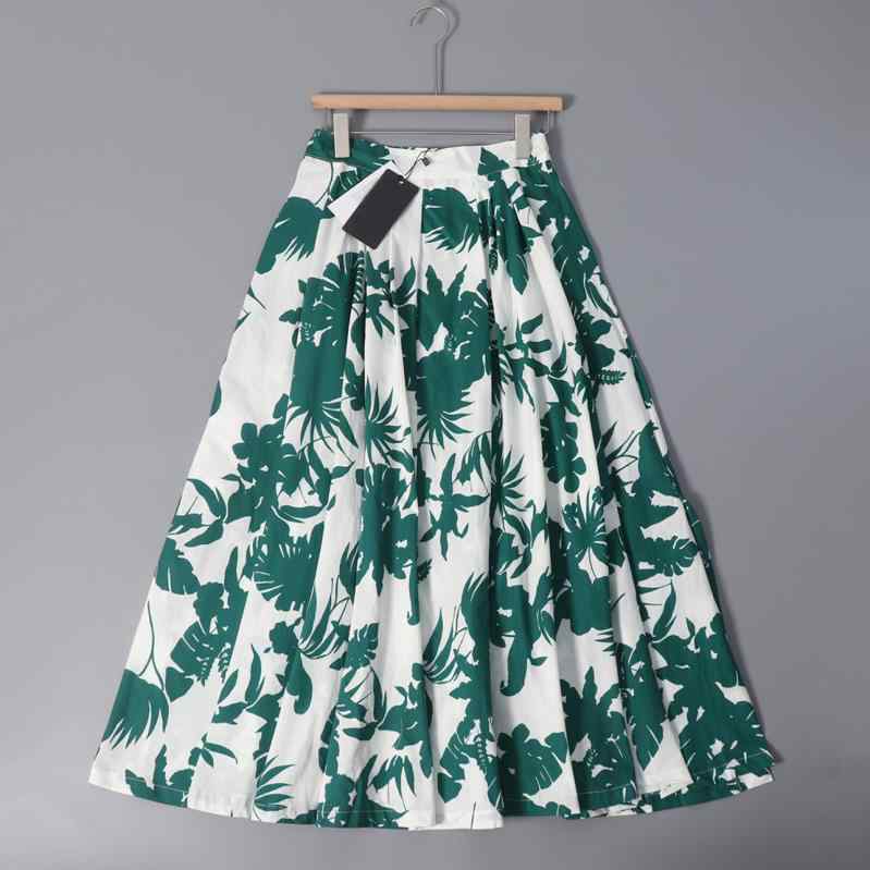 レディース スカート フレアスカート プリント 総柄 コットン 前ボタン ロングスカート Aライン 上品 きれいめ 大人可愛い カジュアル ..