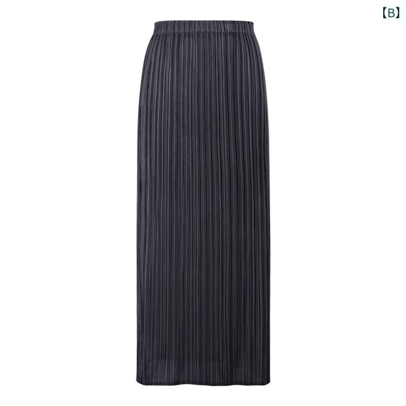 レディース プリーツスカート ロングスカート ストレート 無地 タイト 細見え 楽ちん 上品 高見え きれいめ 通勤 オフィスカジュアル 事務 春 夏