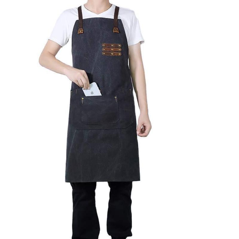 乐天商城 - 男女兼用 エプロン ワークエプロン 作業用 カフェ 飲食店 美容師 理容師 ガーデニング DIY 職人 おしゃれ シンプル 無地 丈夫 仕事用 ユニフォーム 制服 動きやすい 楽ちん