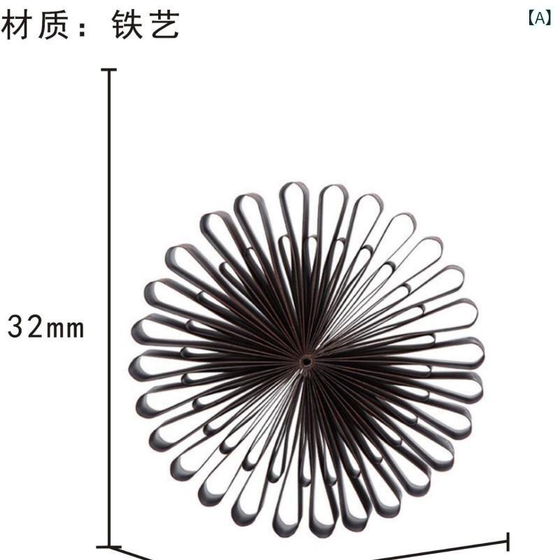 くらしのセロネのインテリア 置物 オブジェ アイアン ひまわり サンフラワー 半円 デザイン モダン シンプル リビング 玄関 卓上 デスク 書斎 飾り 高見え 上品 お洒落 北欧風 モデルルーム ディスプレイ 装飾品 鉄製 メタル アート スタイリッシュ 現代的 オシ｜アングル2