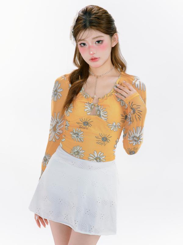 Rakuten - レディース 水着 セパレート 長袖 UVカット 日焼け対策 パッド入り 寄せ上げ バストアップ 小胸 細見え 体型カバー スタイルアップ 海 ビーチ 温泉 リゾート