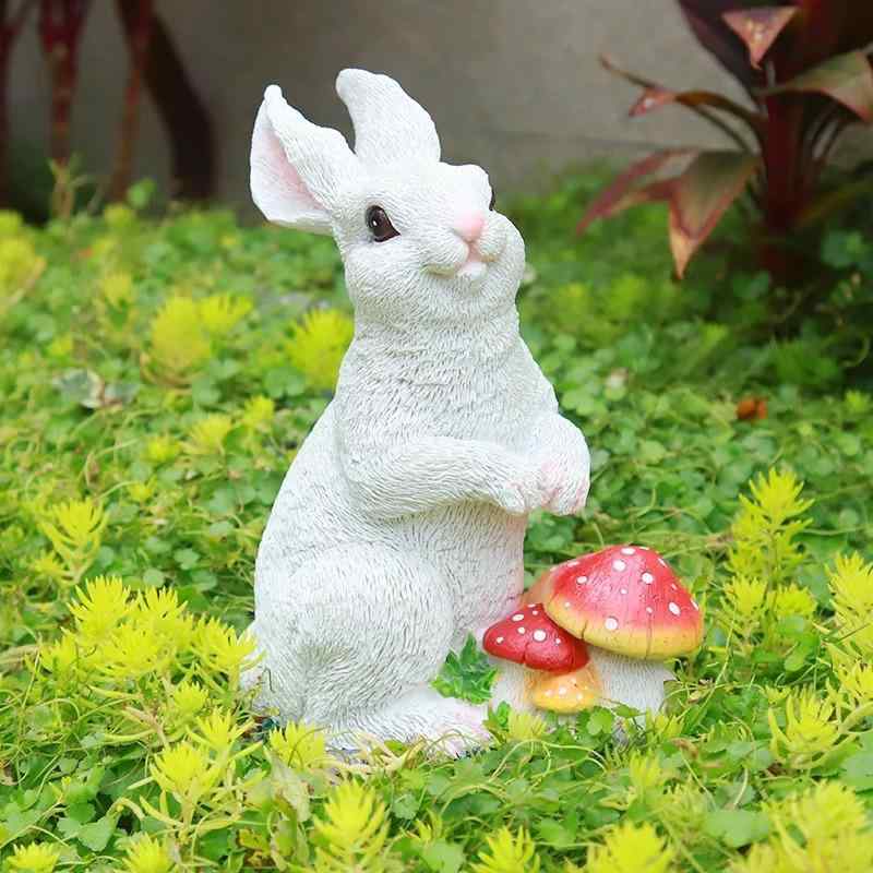 ガーデンオーナメント うさぎ 置物 屋外 庭 玄関 かわいい ラビット オブジェ 癒し 飾り ガーデニング 園芸 芝生 花壇 プランター 盆栽 盆景 ミニチュア インテリア エクステリア 幼稚園 保育園 景観 装飾 雑貨 庭造り